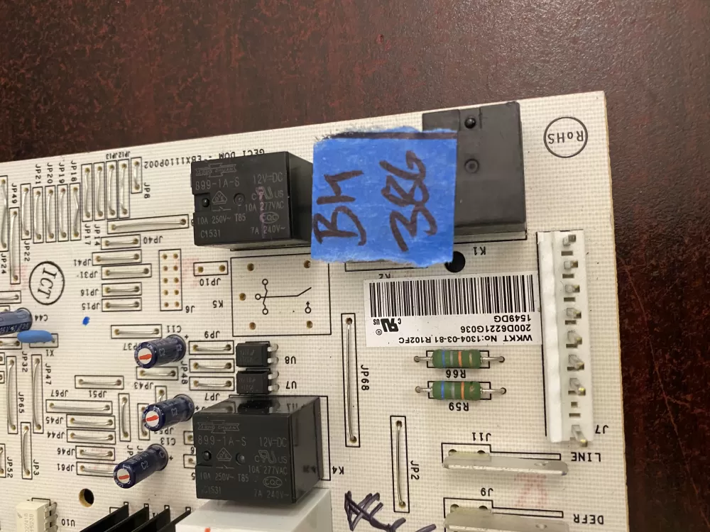 GE EBX1110P002 200D6221G036 Refrigerator Control Board AZ37002 | BK386