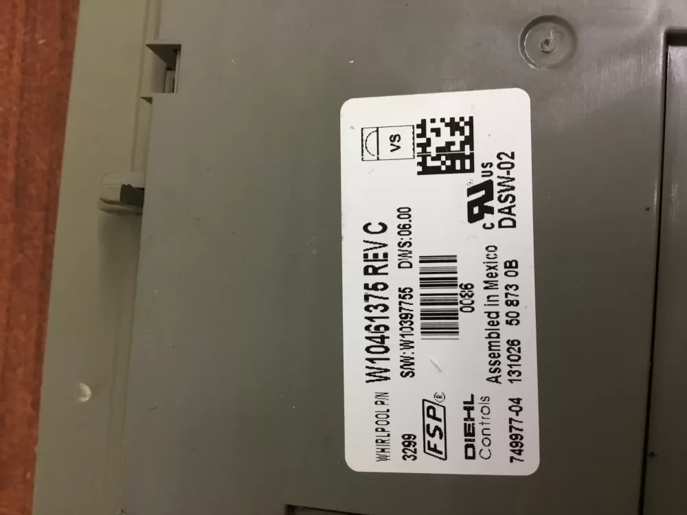 KitchenAid Jenn Air W10375793 Dishwasher Control Board AZ31007 | NR1667