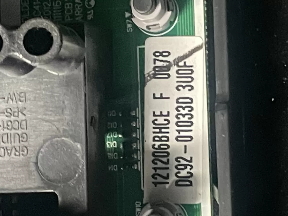 Samsung DC92-01033D Washer Control Board Interface s AZ15506 | V345