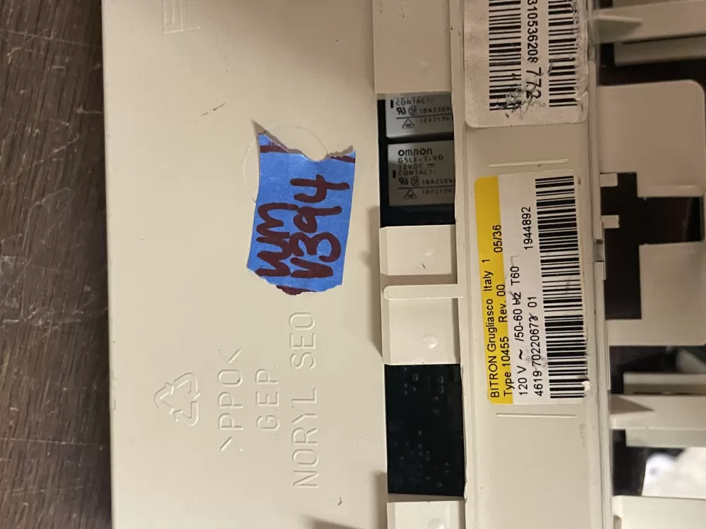 Whirlpool WP8182685 4619 70220673 01 Washer Control Board AZ39801 | Wmv394