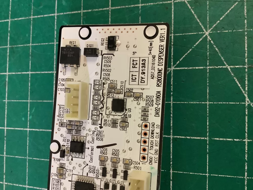 Samsung DA92-01060A Refrigerator Control Board Dispenser AZ192143 | NR613
