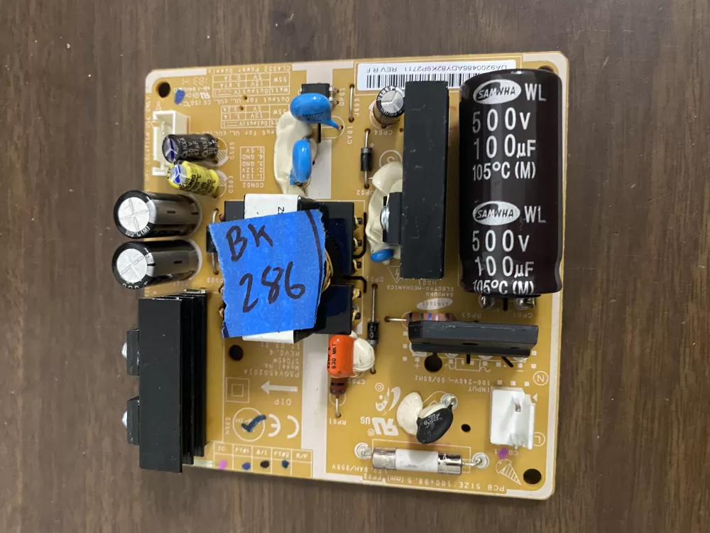 Samsung DA92 00486A Refrigerator Control Board AZ31736 | BK286