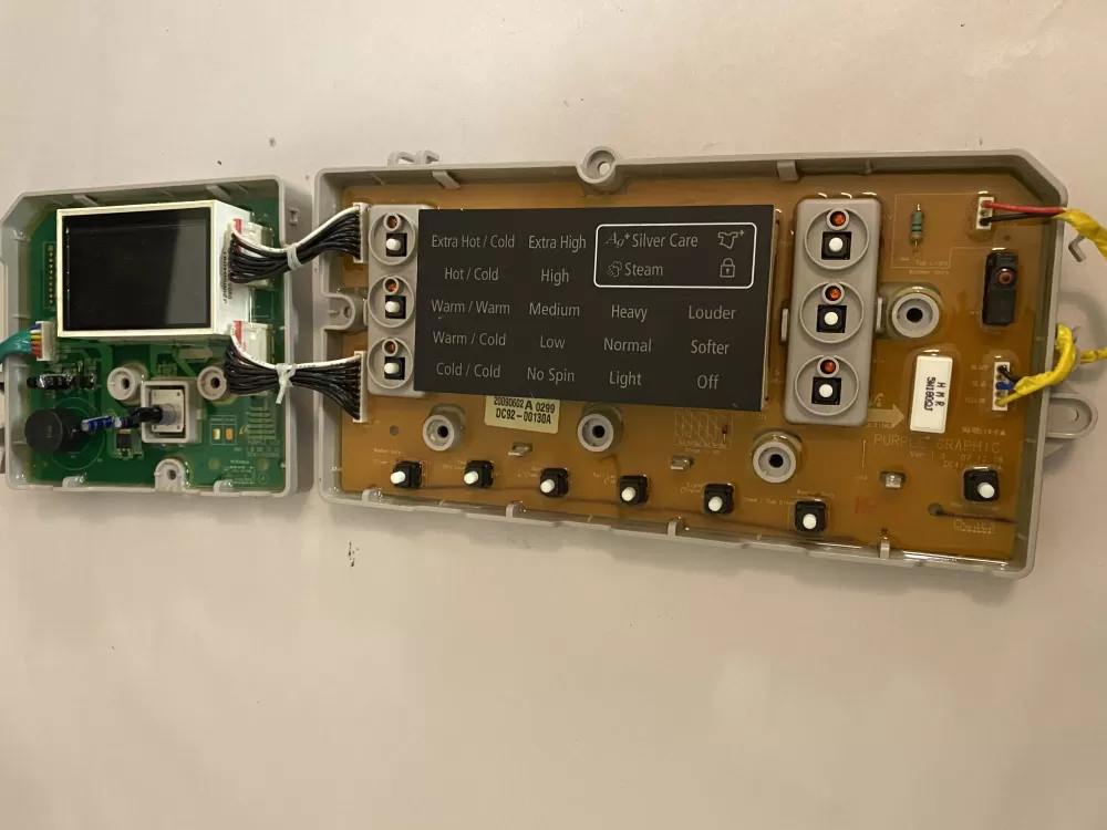 Samsung DC92-00130A  DC92-00125A Washer UI Control Board