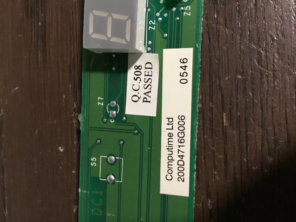 GE 200D4716G006 Refrigerator User Interface Control Board AZ38654 | NRV381