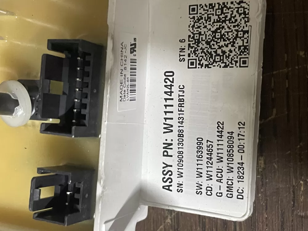 Whirlpool Maytag W11114420 W11266624 Washer Control Board AZ50928 | Wmv463