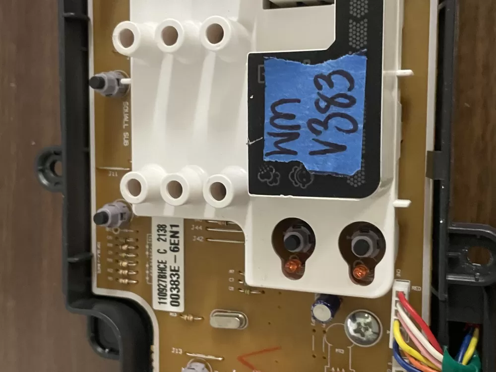Samsung DC92-00383A Washer Control Board AZ80418 | Wmv383