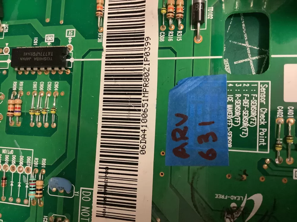 Samsung DA41 00651M 00689D Refrigerator Control Board AZ204946 | ARV631