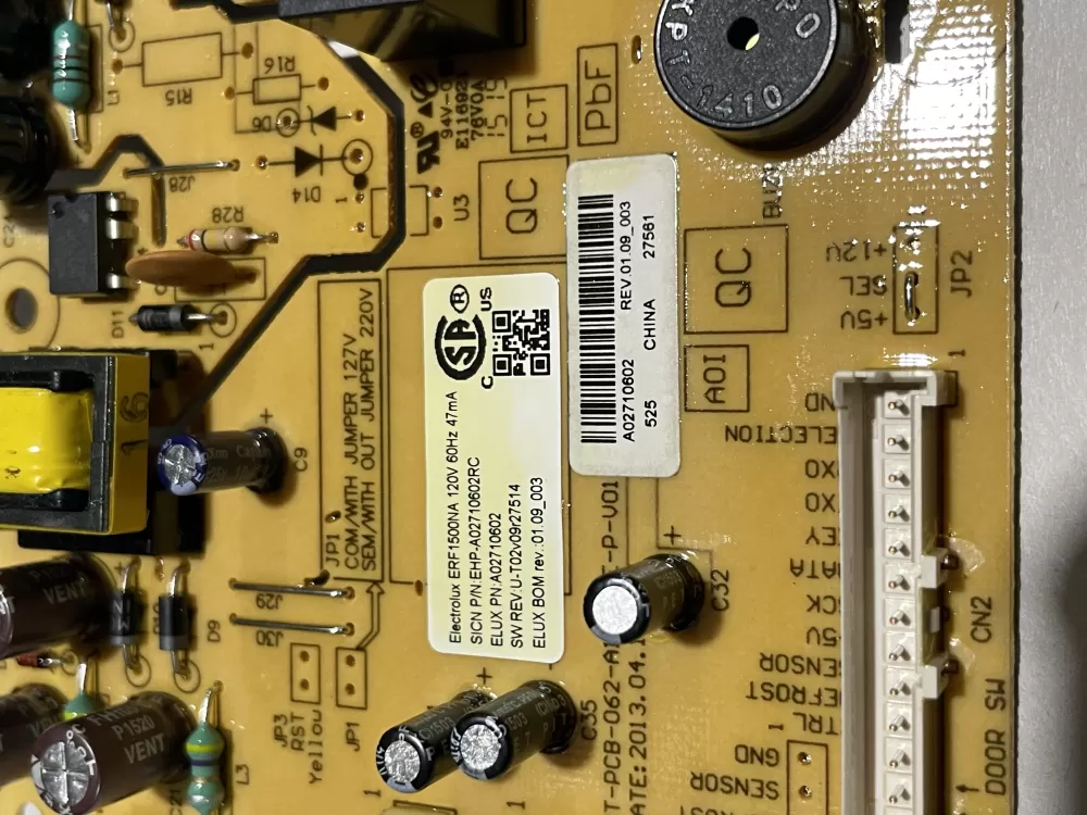 Frigidaire A02710602 Control Board AZ152227 | Wm887