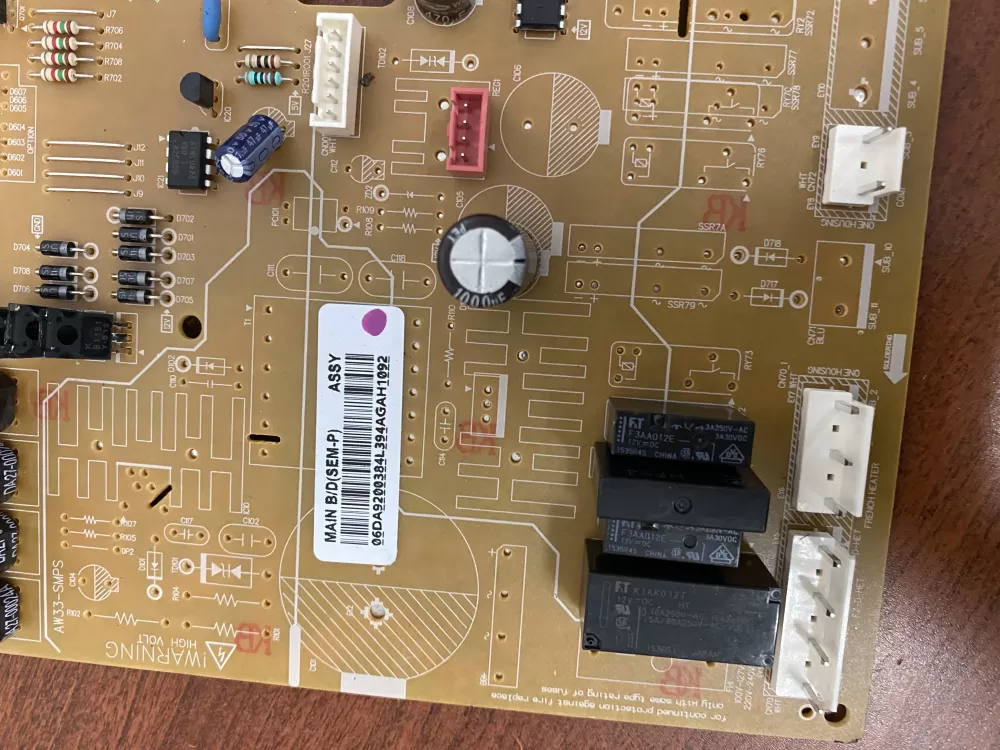 Samsung DA92 00384L DA9200384L Refrigerator Control Board AZ46282 | BK1777
