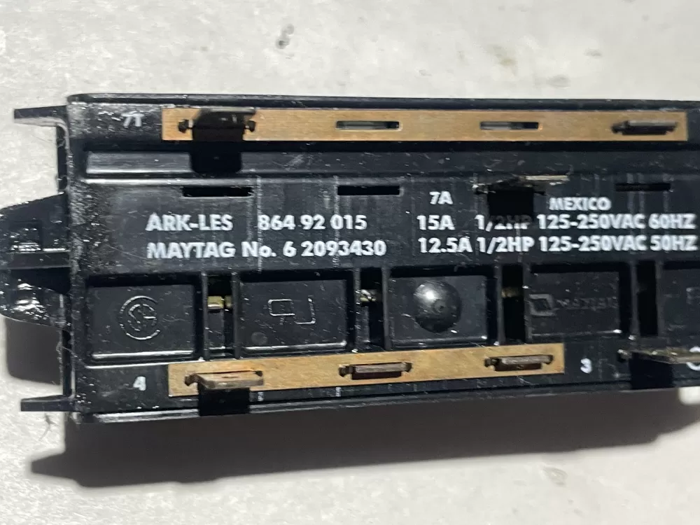 Maytag 6 2093430 Washer Timer Control AZ107390 | Wm1630