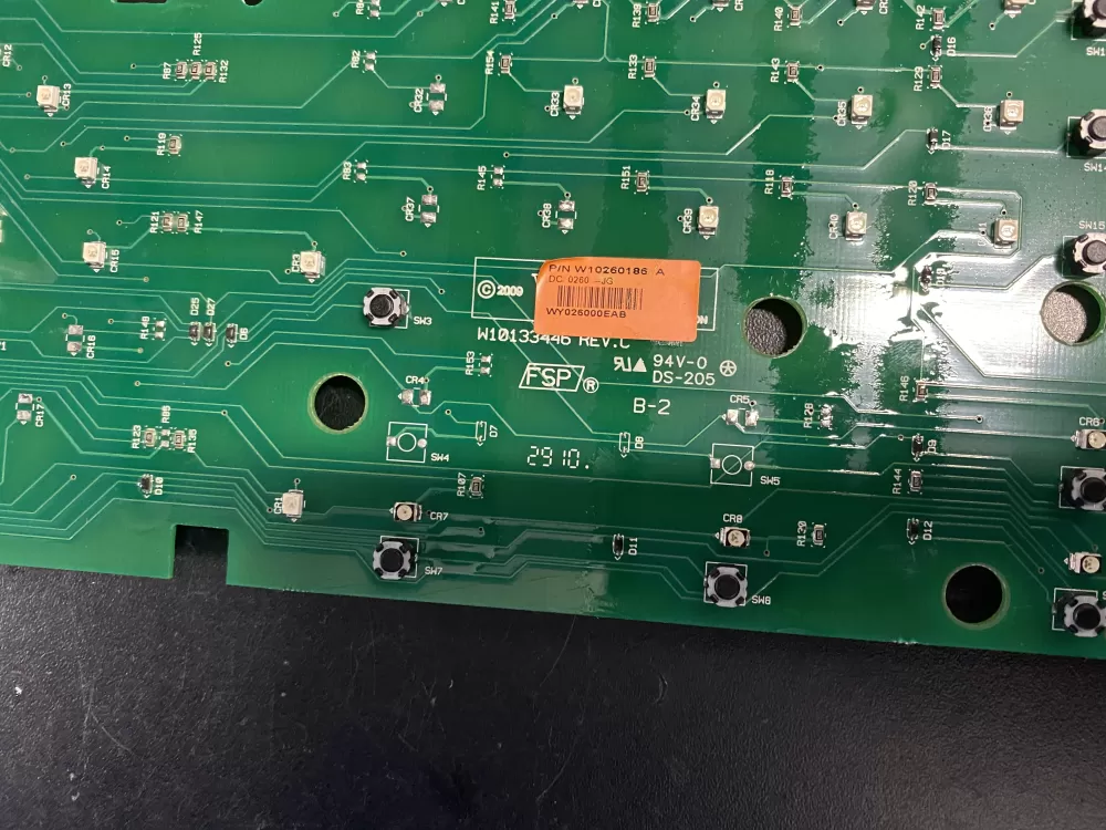 Whirlpool  Maytag W10260186 W10258434 WPW10260186 Washer Control Board