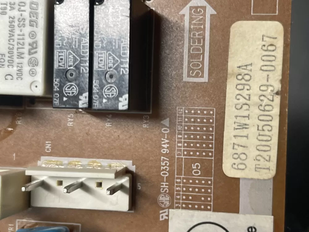 LG 6871W1S298A AP4440599 Microwave Control Board AZ19288 | WM1044