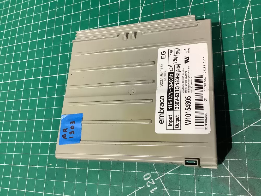 Whirlpool W10154805 Refrigerator Inverter Control Board AZ196723 | AR1303