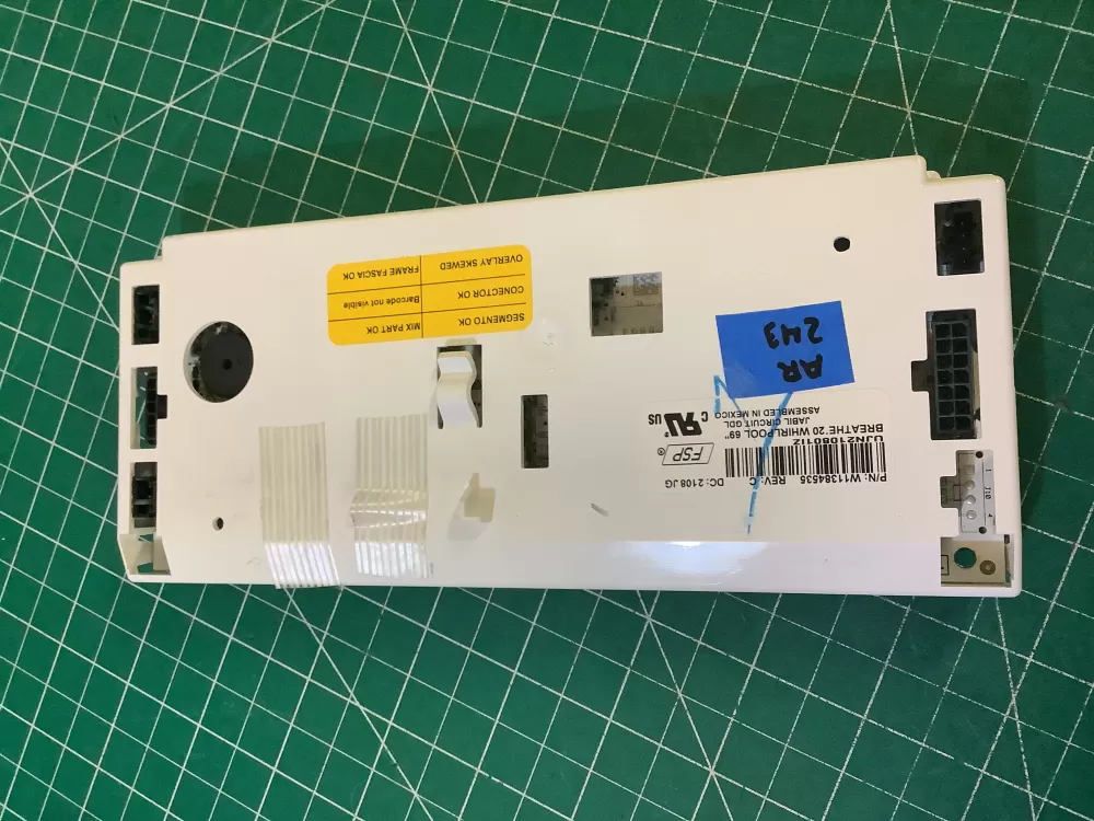Whirlpool W11384535 Refrigerator Control Board Dispenser AZ192508 | AR243