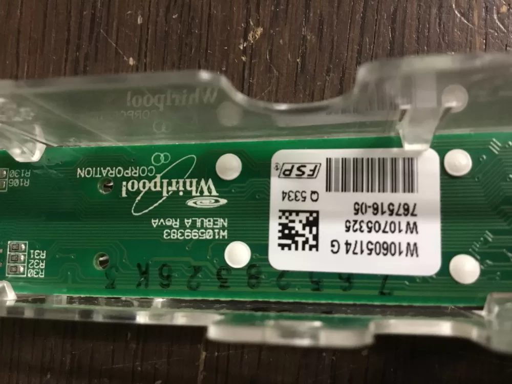 Whirlpool KitchenAid W10605174 Dishwasher UI Control Board AZ11233 | NR532