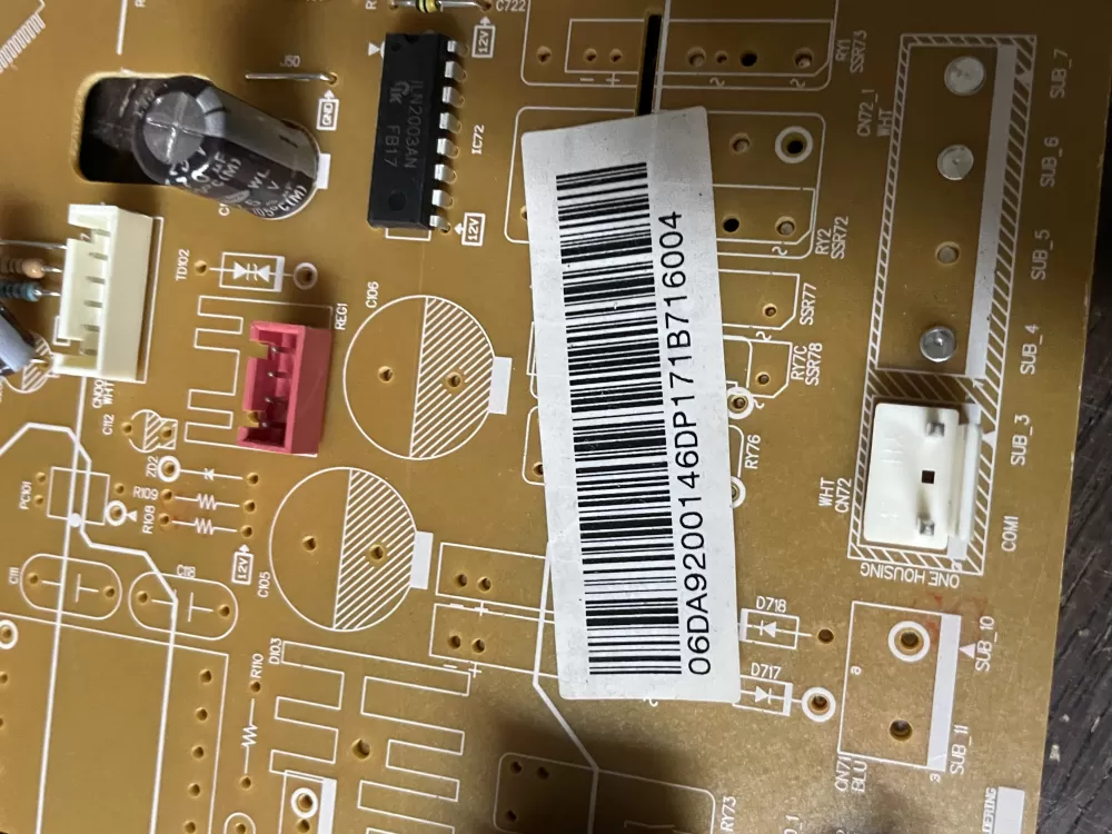 Samsung DA92 00146D DA9200146D Refrigerator Control Board AZ49362 | Wm1808