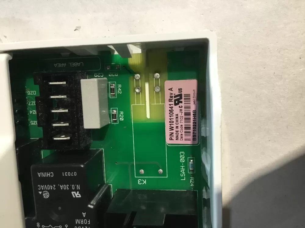 Whirlpool Kenmore AP6015062 W10110641 Dryer Control Board AZ149912 | BGV770
