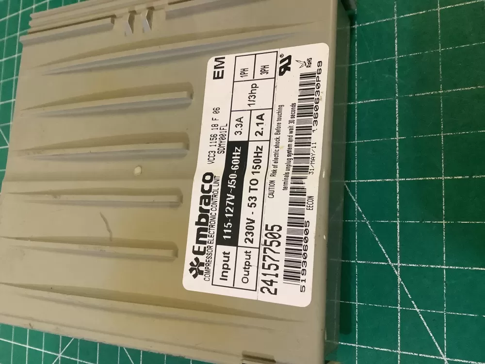 Refrigerator Inverter Board VCC3 1156 QA F 06 241577505 AZ195108 | NR652