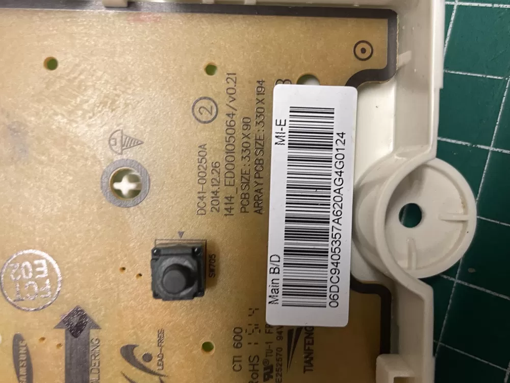 Samsung DC94 05357A Dryer Control Board AZ210500 | Wmv930