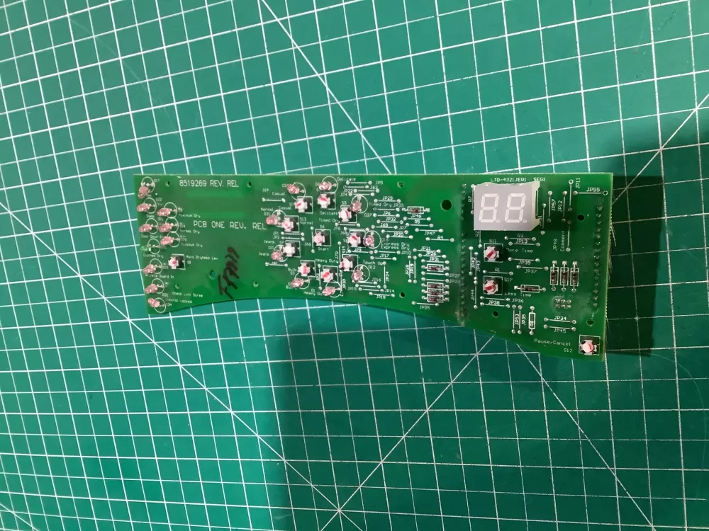 Whirlpool  Kenmore 8519269  8559430  Dryer Control Board Rev