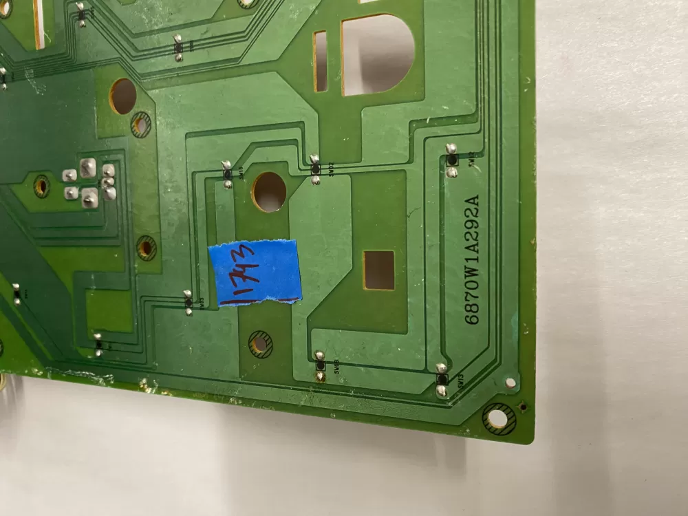 LG 6871W1S292A 6870W1A292A Microwave Oven Control Board AZ212079 | BK1793