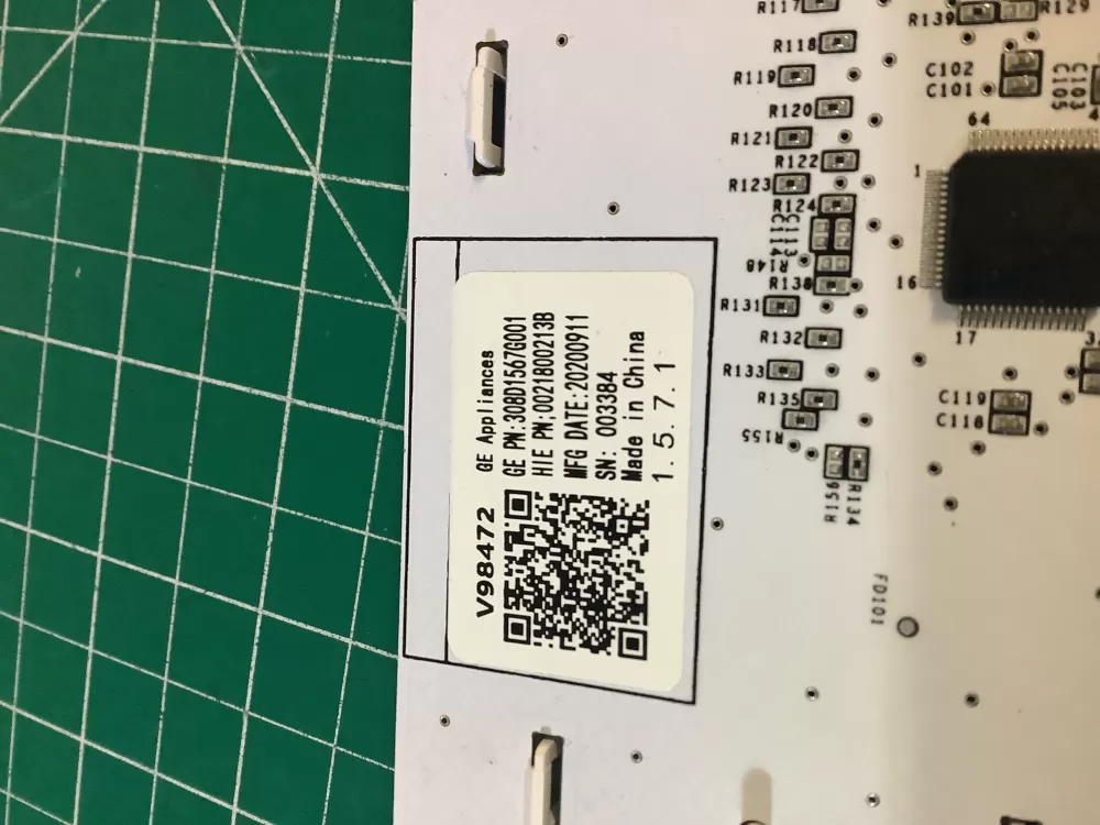 GE dryer user interface control board 308D1567G001 AZ210223 | NR2605