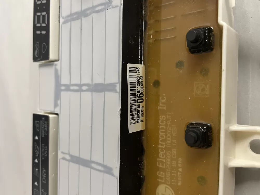 LG EBR63615906 Dryer Control Board AZ210786 | Wmv932