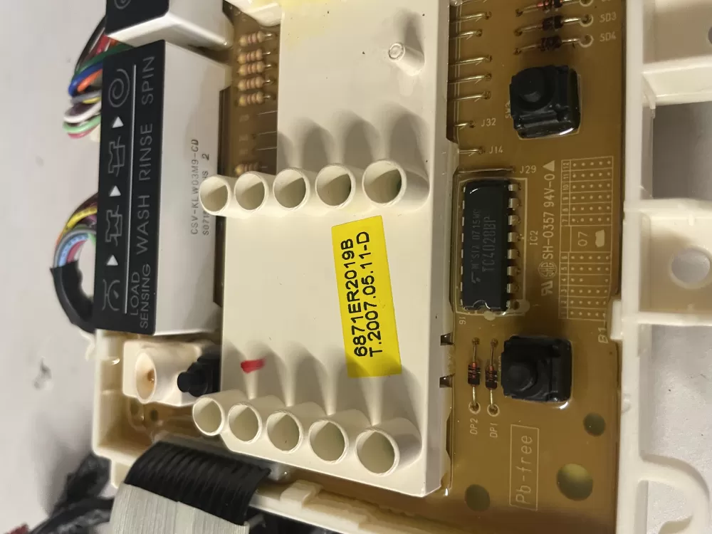 LG 6870EC9230A 6871ER2019B Washer Control Board AZ227460 | Wmv409