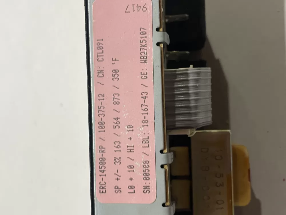 GE Oven Range Control Board WB27K5107 ERC-14500-RP 100-375-12 AZ185843 | Wm2724