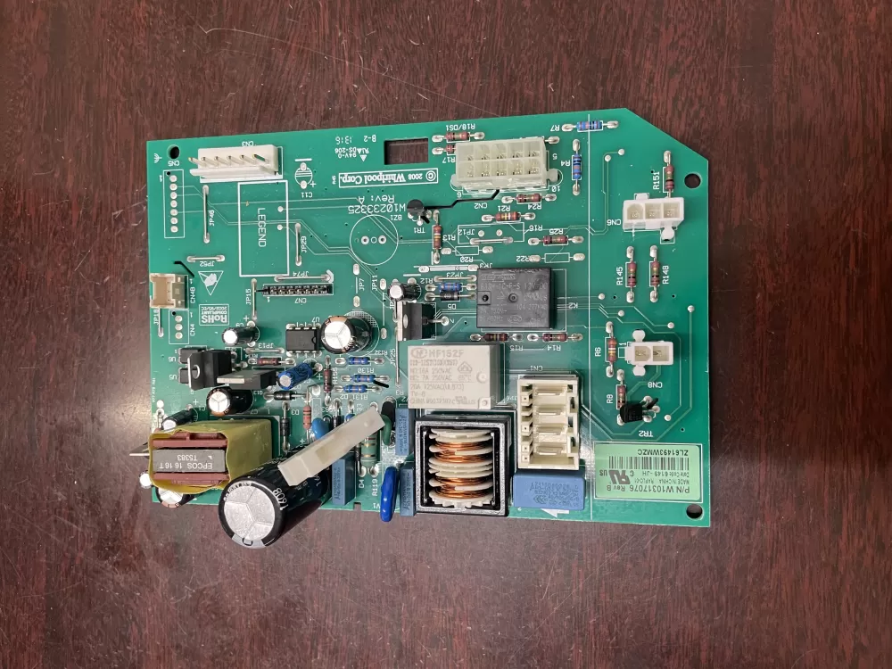Whirlpool  KitchenAid  Kenmore  Jenn-Air AP6019378 W10205552 W10268635 W10317076 WPW10317076 PS11752684 Refrigerator Control Board
