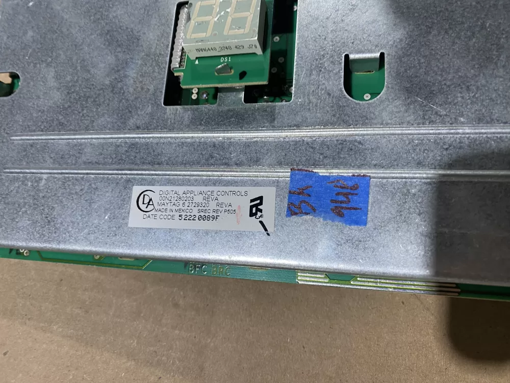 Maytag 6 2729320 Washer Control Board AZ68034 | BK948