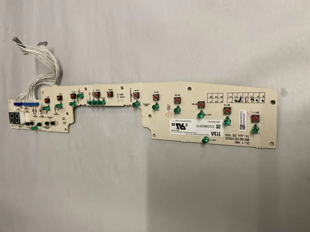 GE 165D7803P301 Dishwasher Control Board