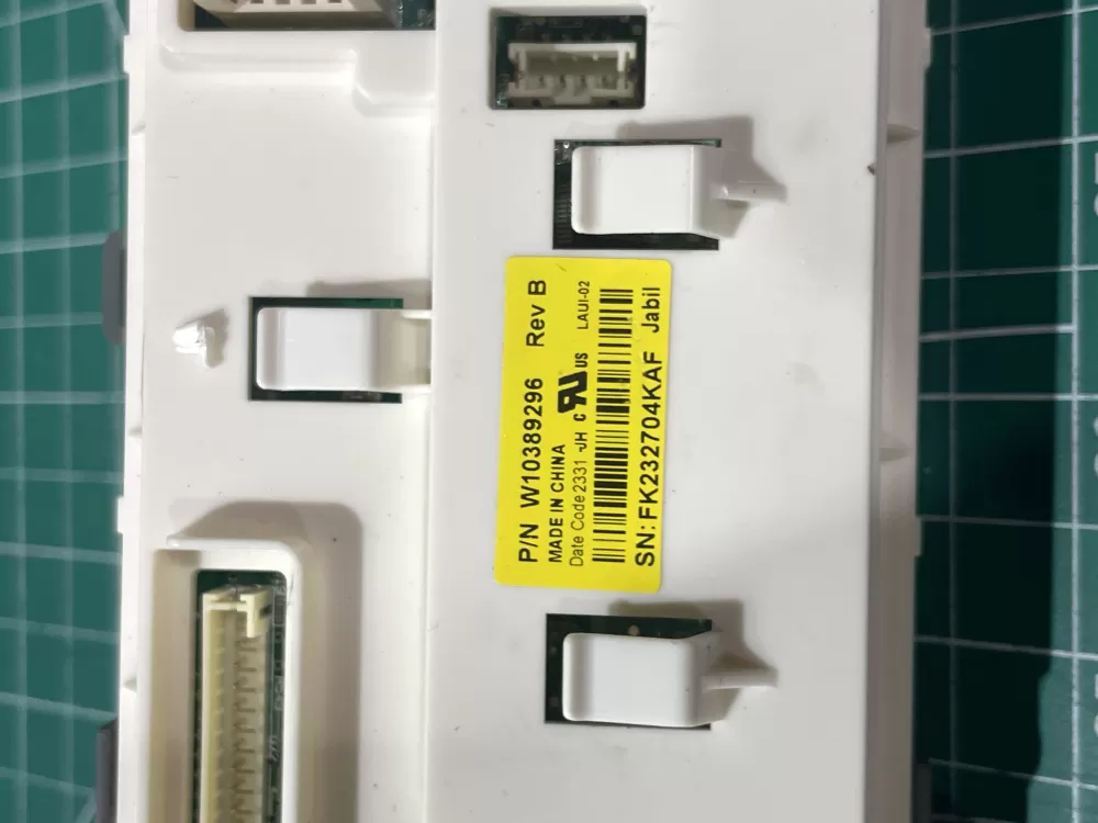 Whirlpool W10389292 Dryer User Interface Display Control Board AZ197538 | Wm2736