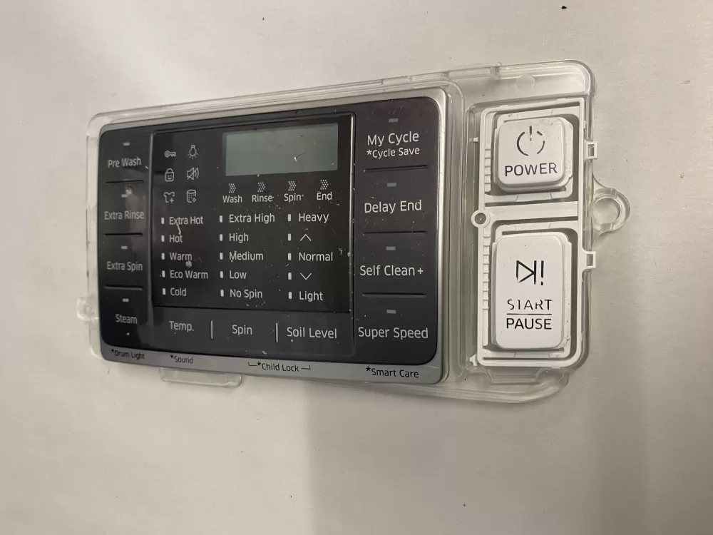 Samsung DC92-01607J DC94-06643A Dryer UI Control Board AZ214430 | BK1853