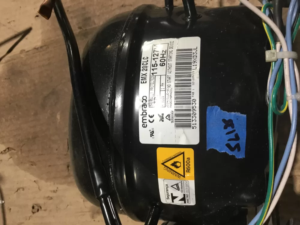 Embraco 513309530 80-54150-00 Refrigerator Compressor AZ97399 | Sl135