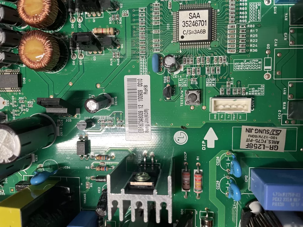 LG EBR67348009 Refrigerator Control Board AZ6622 | KM1586