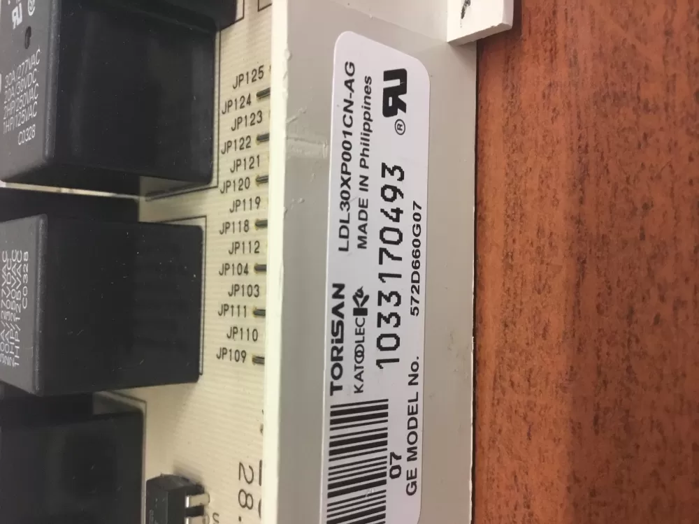 GE 572D660G07 WE4M296 Dryer Control Board AZ32861 | NRV357