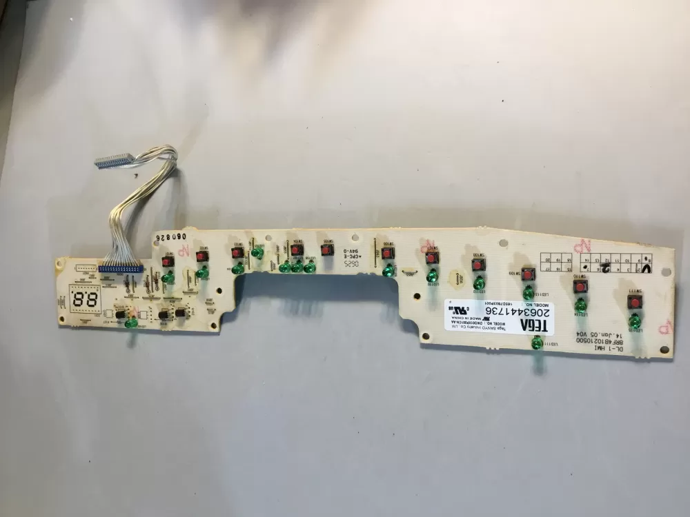 GE 165D7803P001 Dishwasher Control Board