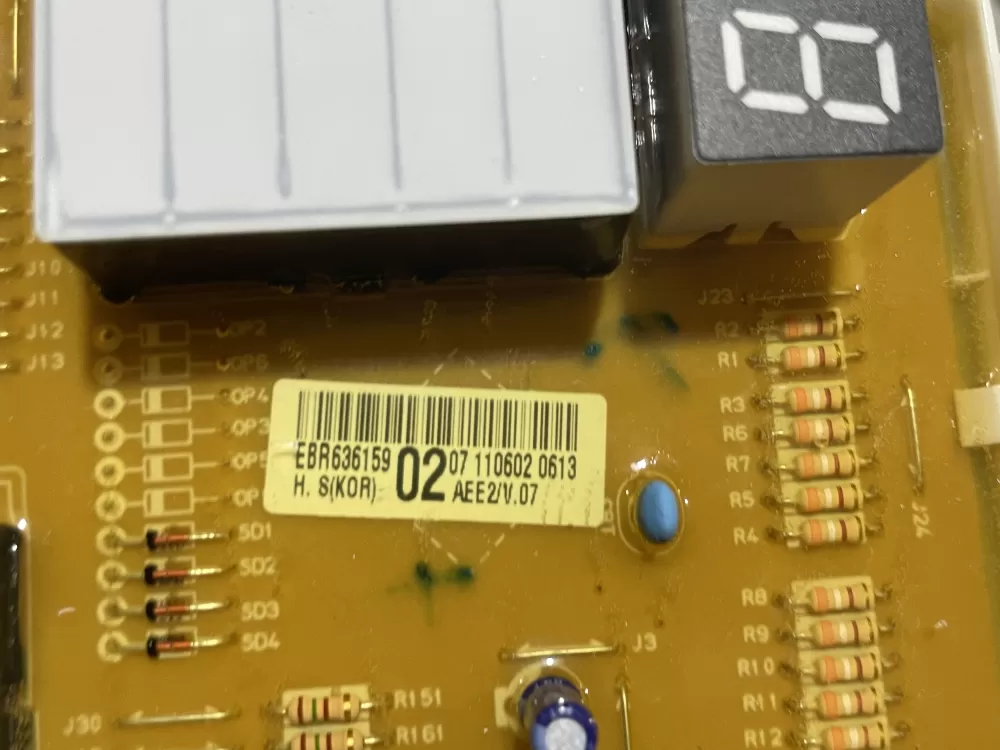LG EBR63615902 EAX61298601 Dryer Control Board AZ144939 | Wmv530