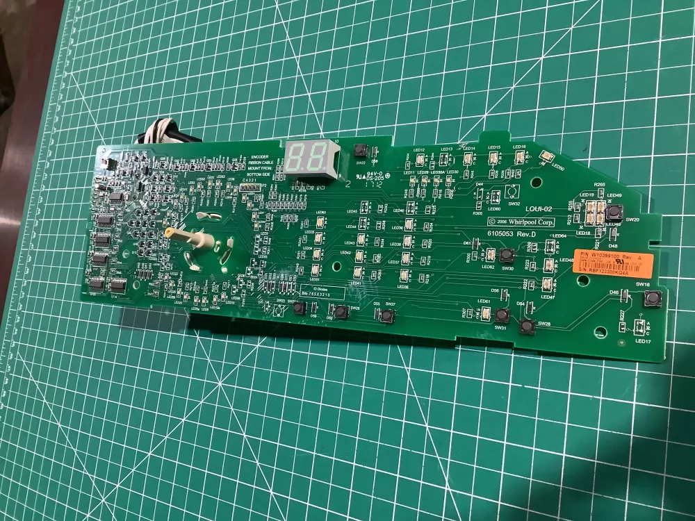 Whirlpool W10399100 W10296457 Washer Control Board