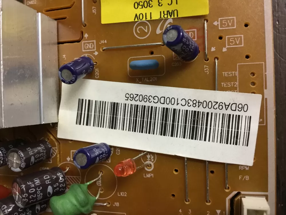 Samsung 110017 DA92 00483C Refrigerator Control Board Inverter AZ8713 | NR517