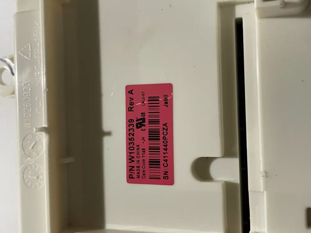 Whirlpool W10352339 Washer Control AZ191360 | Wm10352339