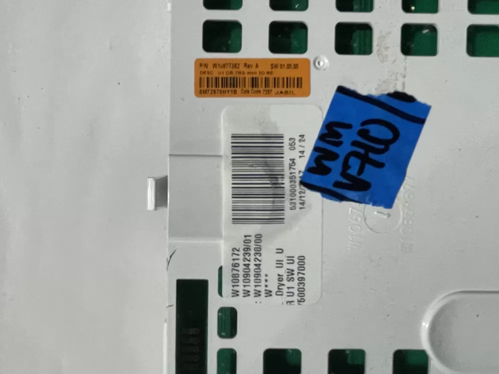 Whirlpool W10876172 W11089031 PS12070688 Dryer Control Board AZ123198 | Wmv710