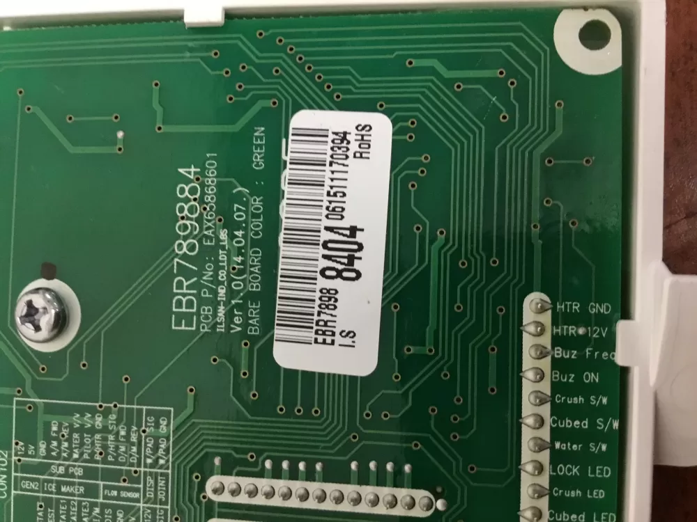 LG Kenmore EBR78988404 Refrigerator Control Board Dispenser AZ35345 | NR243