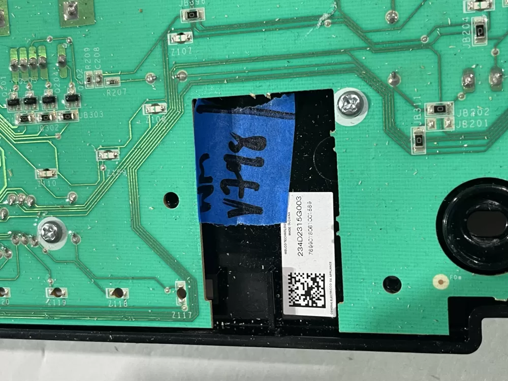 GE WE22X35978 AP7211612 234D2315G003 Dryer Control Board AZ170688 | Wmv798
