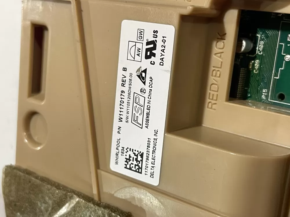 W10904714 W11087207 W11170179 Dishwasher Control Board AZ185680 | Wm386