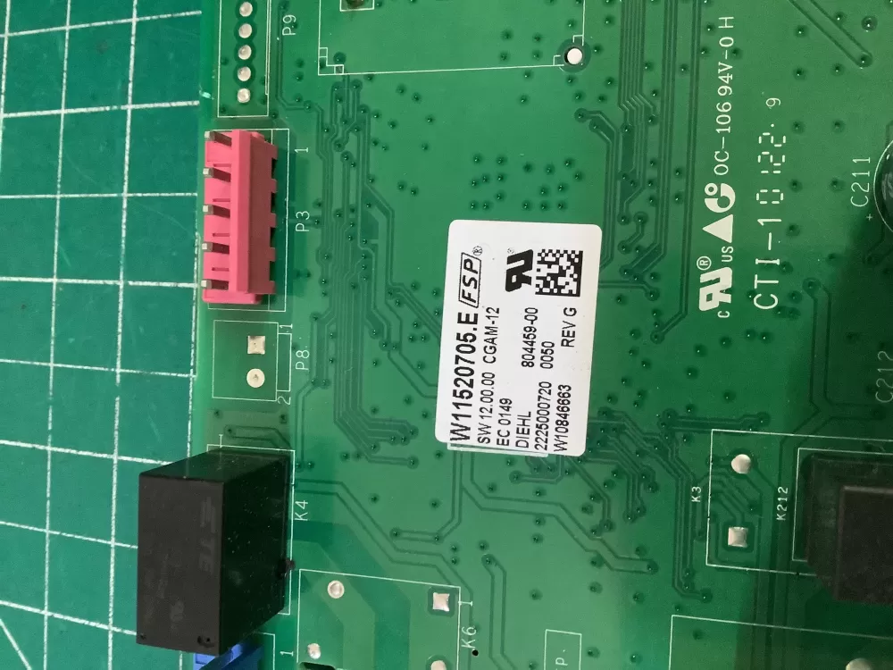 Whirlpool W11520705 Range Control Board AZ196325 | NR305