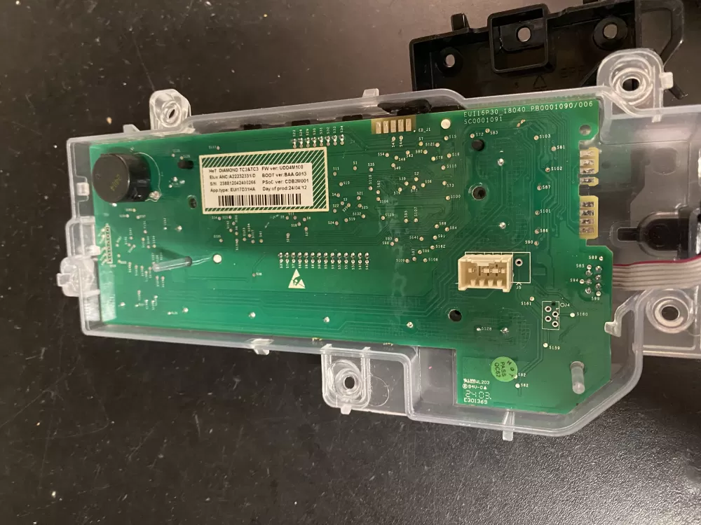 Electrolux A22232331 Washer User Interface Control Board AZ63333 | BK1239