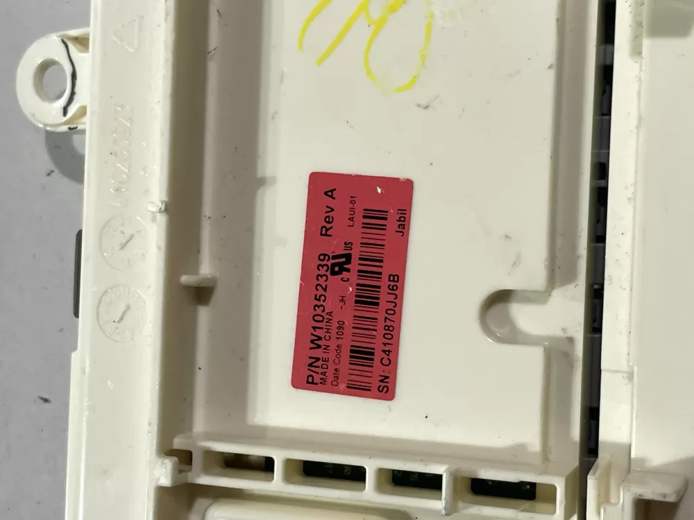 Whirlpool W10352339 Washer Control AZ170262 | Wm553