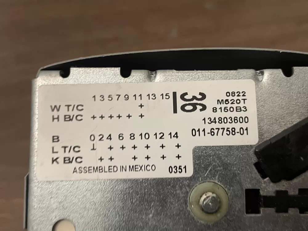 Frigidaire Crosley 134803600 AP3970173 Washer Timer Control AZ102097 | Wm918